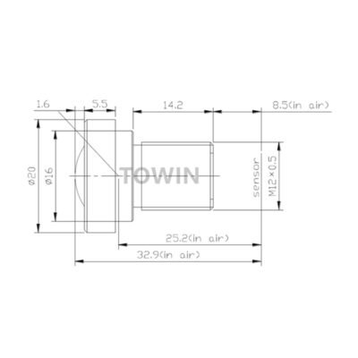 IR Corrected Wide Angle CCTV Security Lens
