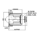 1/3″ 3mm 150° M12 wide-angle CCTV Industrial Lens