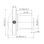 8-Megapixel M12 Fisheye Lens with 199° FOV