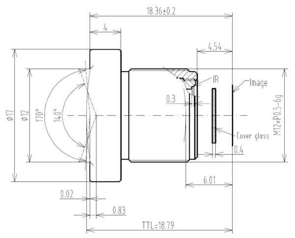 Wide Angle CCTV M12 Lens drone Lens