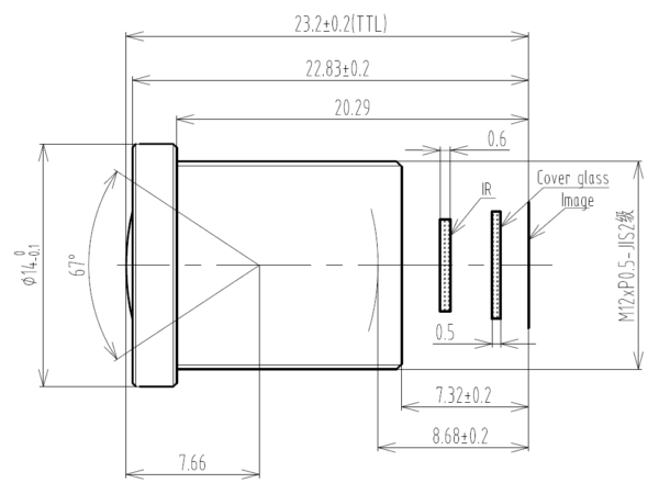 M12 CCTV Industrial Lens