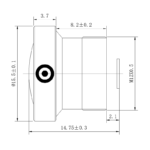 1/4″ F1.3 M12 Wide Angle TOF Lens