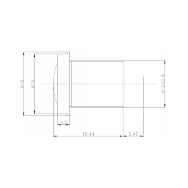 1.3mm 180° M12 Fisheye Lens