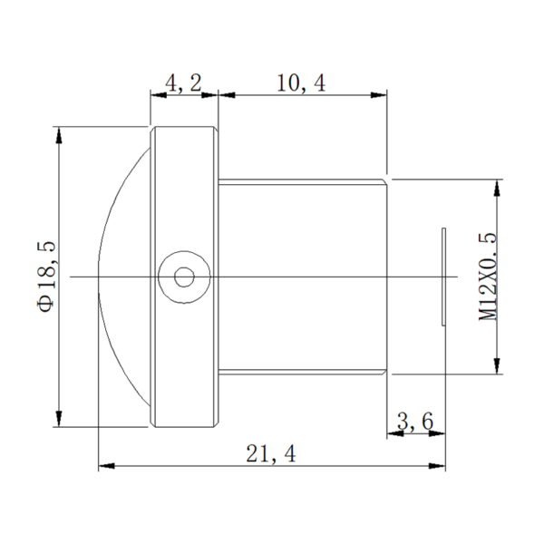 10-Megapixel 190° M12 Fisheye Lens