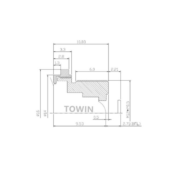 1/3″ 1.5mm 150° M12 Wide Angle CCTV Lens