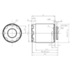 1/2.7″ 7.4mm Low Distortion CCTV Lens