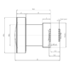 2.5mm 5-Megapixel M12 Wide Angle Lens