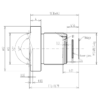 3.5mm 12MP Wide Angle CCTV M12 Lens