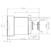 3.6mm 1/2.5″ M12 Wide Angle Lens