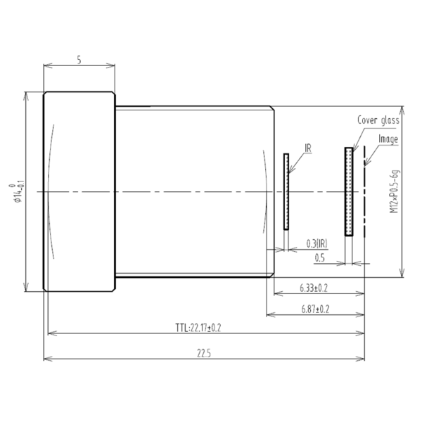 1/3″ 4mm M12 Wide Angle CCTV Lens
