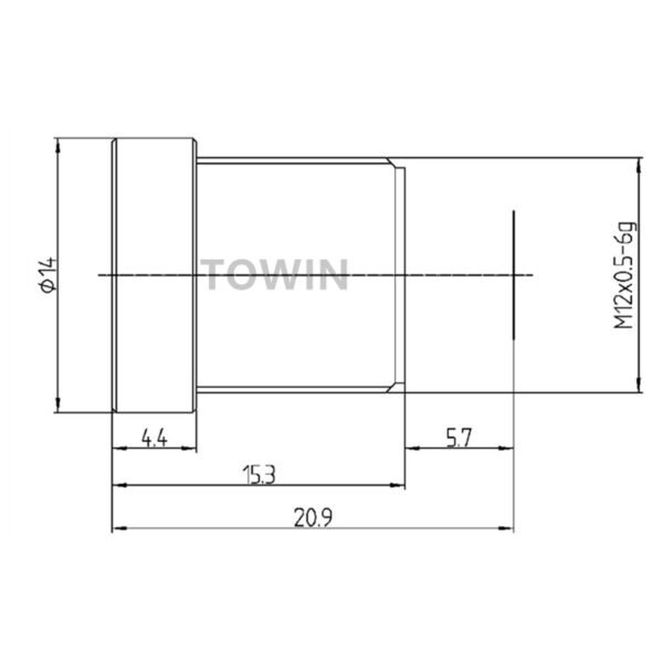 1/2.7″ 2.8mm 140° Wide Angle M12 IR Corrected Lens