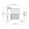 1/3″ 2.1mm 149° Wide Angle M12 Lens
