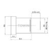 1/3″ 8mm M12 Low Distortion Lens