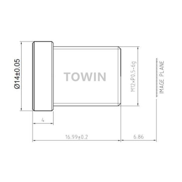 8mm 1/2.5″ F1.8 CCTV M12 Lens