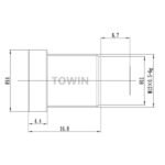 1/2.5″ 6mm 5MP M12 CCTV Industrial Lens