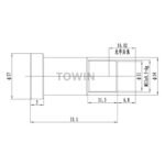 1/3″ 8mm 12MP M12 Low Distortion Lens