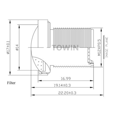 2.6mm 166° M12 Wide Angle Lens