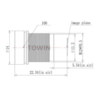 1/2.7″ 3.1mm M12 Wide Angle Lens