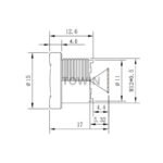 1/2.7″ 3.2mm 126° M12 Wide Angle Lens