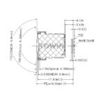 1/2.8″ 2.6mm 156° M12 Wide Angle Lens
