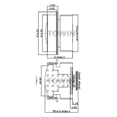 1/3″ 1.4mm M12 Wide Angle Lens
