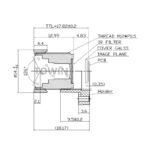 1/2.9″ 3.2mm M12 Wide Angle Lens 126° CCTV Lens