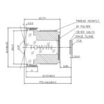 1/3″ 2.7mm 155.2° M12 wide-angle Lens
