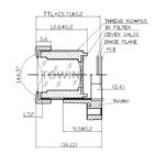 3.2mm 4MP 144.5° Wide Angle M12 Lens