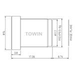 4.0mm 105° Wide Angle M12 Lens