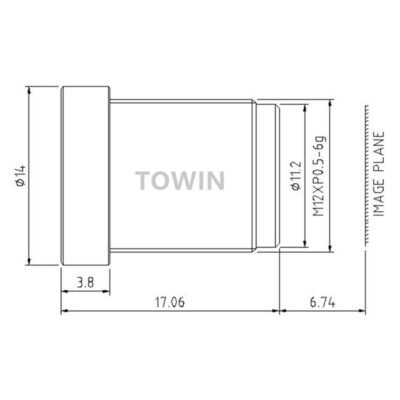4.0mm 105° Wide Angle M12 Lens