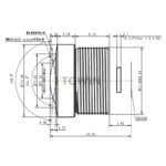 2.56mm 165° Wide Angle M12 Lens