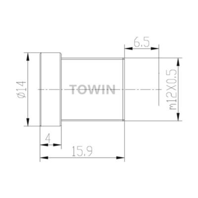 1/3″ 3.6mm 104° IR Corrected Wide Angle M12 Lens