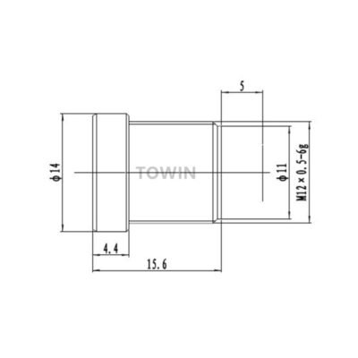 1/2.7″ 3.6mm 120° Wide Angle M12 CCTV Industrial Lens