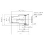 15mm 1/2.3" Low Distortion Machine Vision Lens