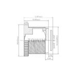10mm 1/2" M12 Low Distortion Lens
