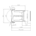 5MP 3.6mm M8 Wide Angle CCTV Lens