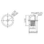 2.4mm Low Distortion Medical Endoscope Lens