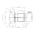 3.78mm F2.8 12.5MP M12 Automotive Lens