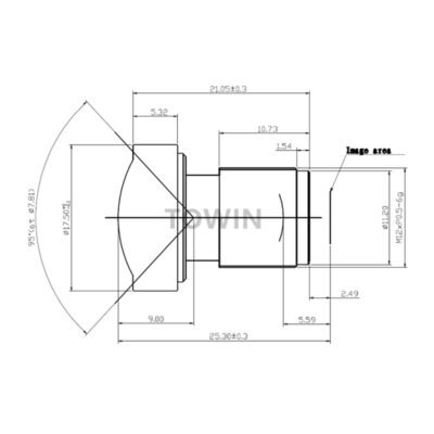 3.78mm F2.8 12.5MP M12 Automotive Lens