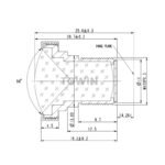 3.65mm F2.8 12.5MP M12 Low Distortion Drone Lens