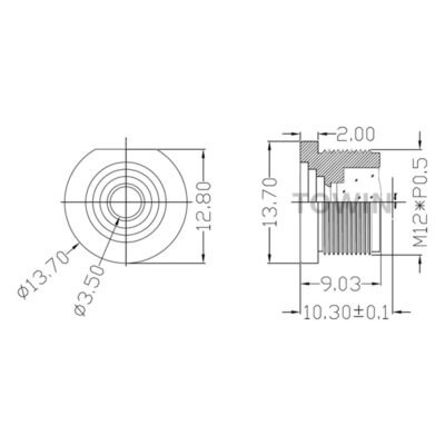 M12 Low Distortion Lens