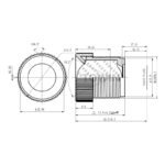 M12 low distortion CCTV lens