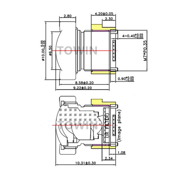 M7 Wide Angle Medical Endoscope Lens