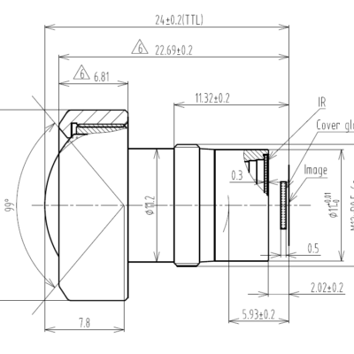 Low Distortion 4K Machine Vision Lens