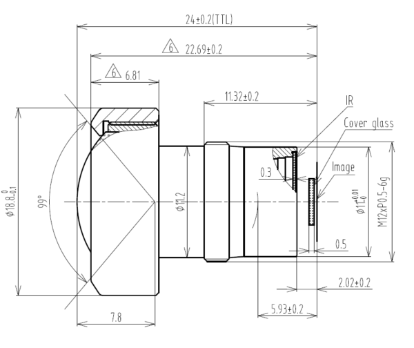 Low Distortion 4K Machine Vision Lens