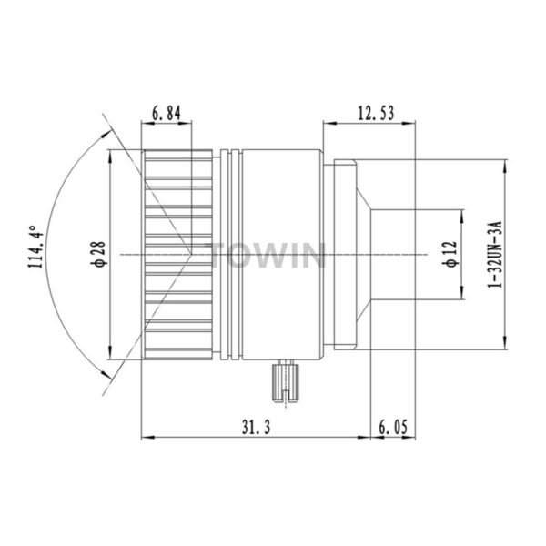 12MP 5mm CS-Mount ITS Lens | 1/1.7" IR Corrected Lens