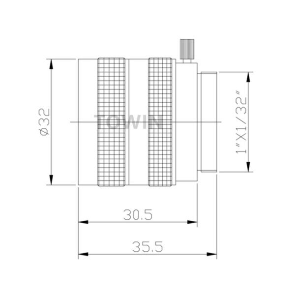 6mm F1.2 CS-Mount CCTV Lens | IR Corrected Industrial Lens