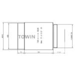 2/3″ 6mm CS-Mount FA Lens | IR Corrected CCTV Lens