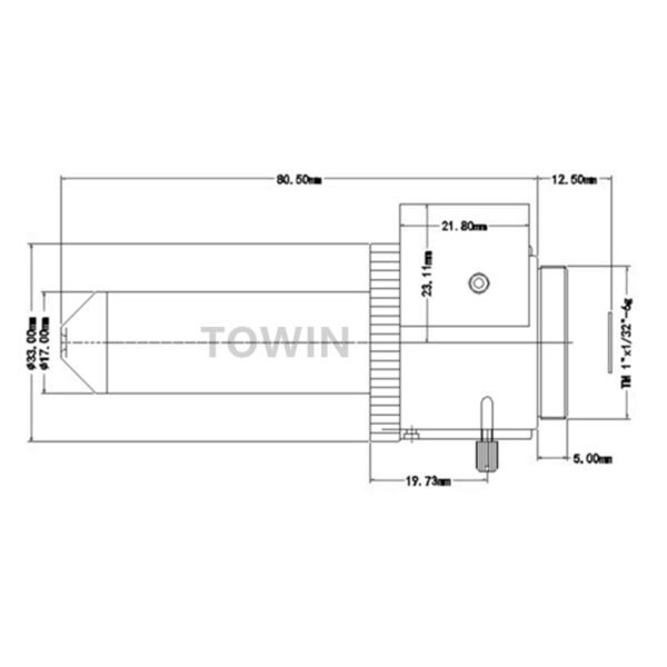 4mm F1.8 CS-Mount Pinhole Lens | DC Auto-Iris CCTV Lens