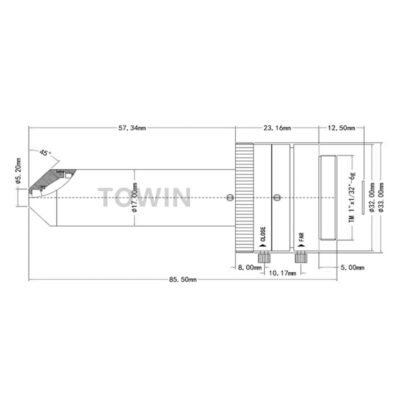 4mm F1.8 CS-Mount Pinhole Lens | 1/3″ IR-Corrected CCTV Lens
